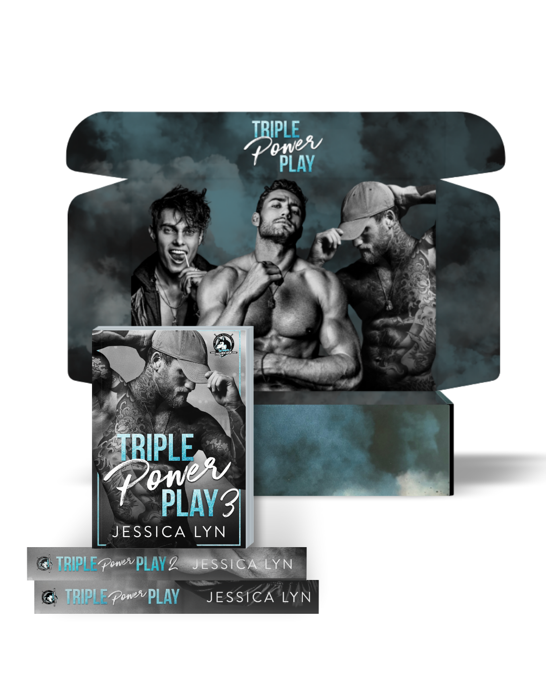 Triple Power Play Three Book Bundle with SWAG and ART