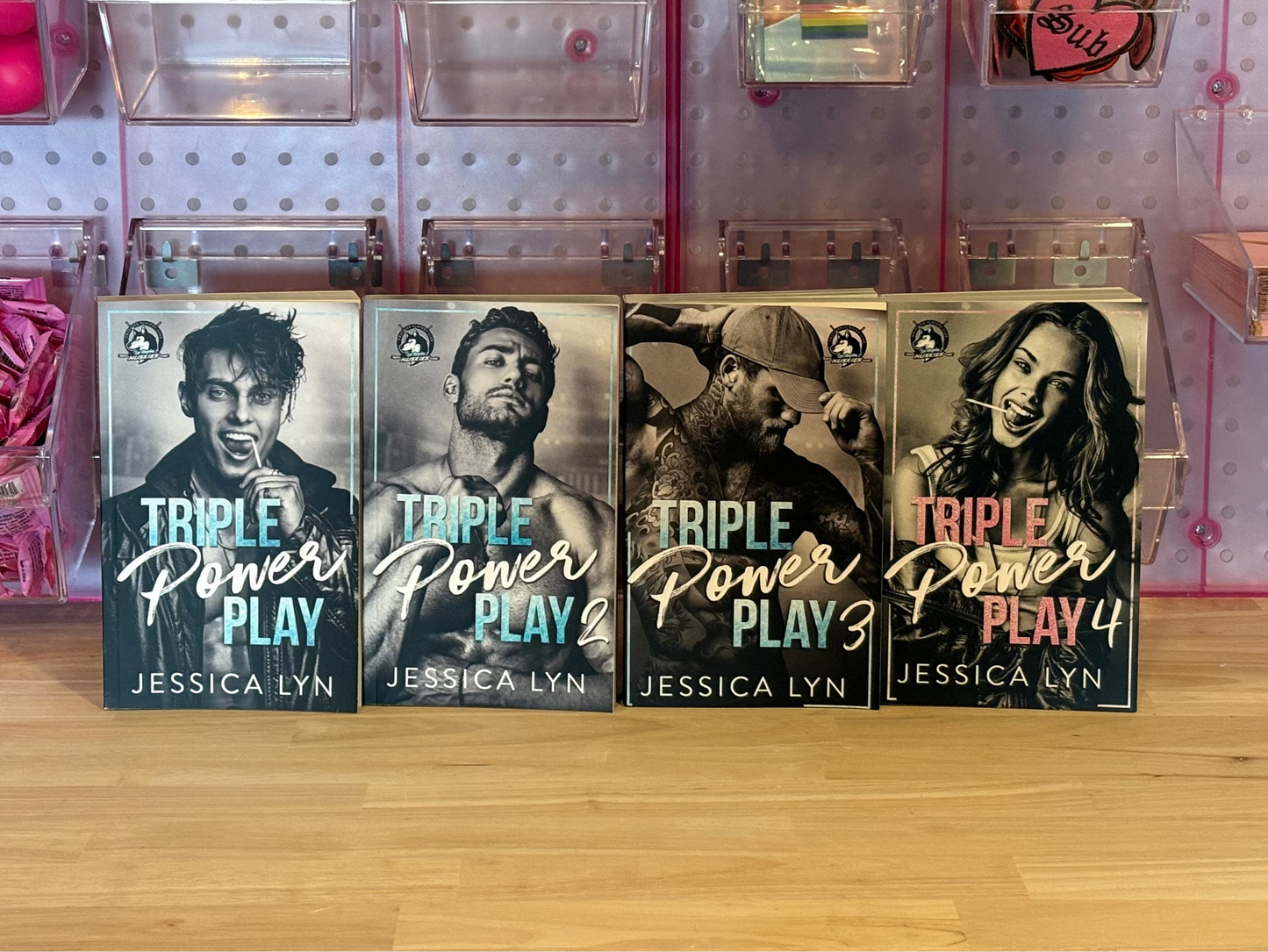 Triple Power Play Four Book Bundle with SWAG and NSFW ART
