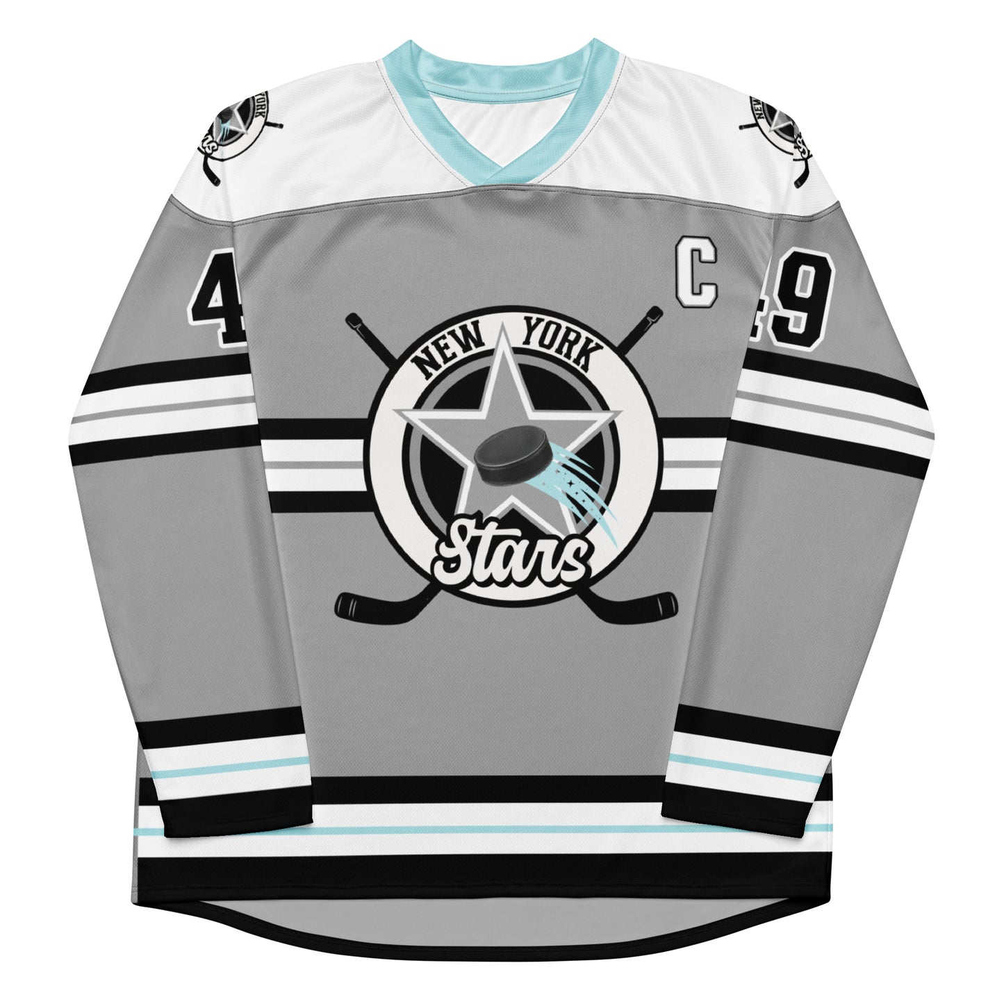 Blackwood #49 New York Stars Recycled Hockey Jersey